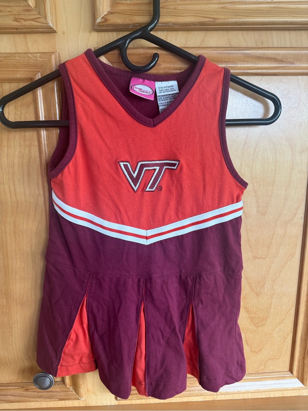 Virginia Tech Girls' Orange & Maroon Cheer Dress 6X